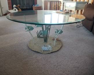 Aquatic themed coffee table