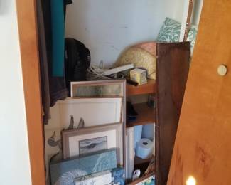 Framed art and beachy decor