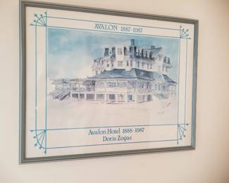 Avalon Hotel framed poster by Doris Zogas