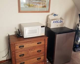 3-drawer dresser; printer; Vissan mini fridge - 2 available