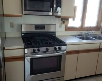 Frididaire microwave oven & gas range