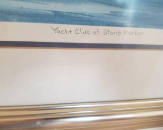 Yacht Club at Stone Harbor by Doris Zogas; signed; #122/700