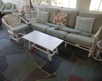 Faux bamboo porch furniture