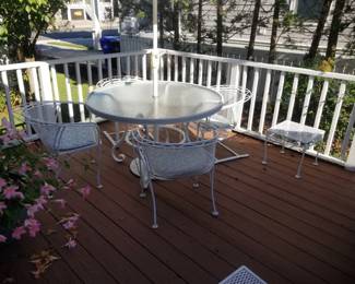 Wrought iron patio furniture