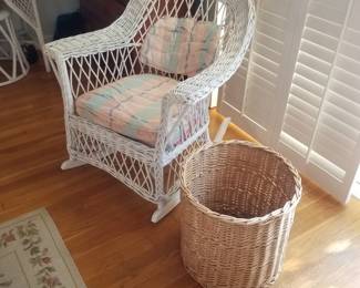 Wicker rocking chair