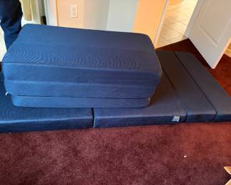 Portable trifold mattresses