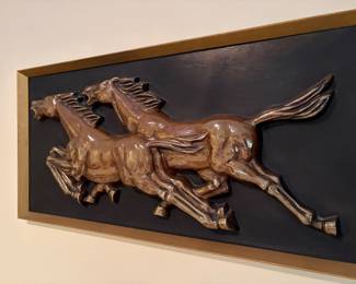 Vintage galloping horses