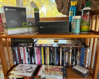 assorted DVDs