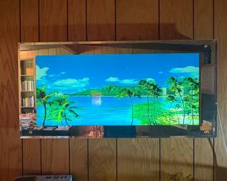 Vintage Motion Scene Lighted Wall Mirror second image