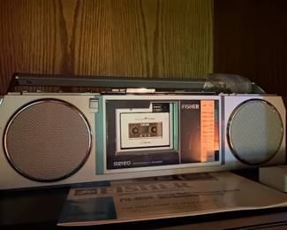 Fisher PHM Stereo Radio or Detachable Stereo Microcassette Recorder