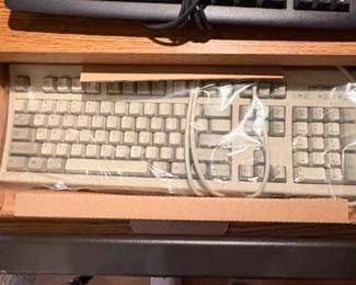 Vintage Dell Monitor and Micron Keyboard Computing Lot second image