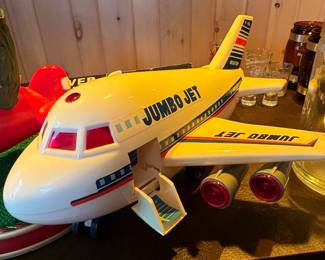 Vintage Aviation Toy Collection with Cheng Ching Jumbo Jet and Santa Display second image