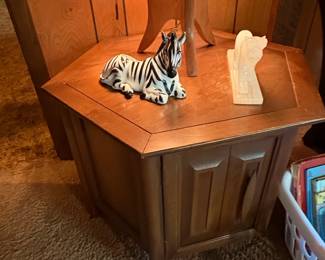 MidCentury Modern Tiered Corner Side Table