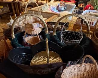 Collection of Assorted Decorative Wicker and Longaberger Baskets third image