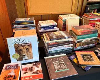 Estate Collection of Assorted Hardcover and Softcover Books