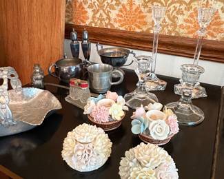 Swarovski Crystal Lotus Candle Holders third image