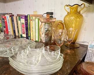 Vintage Kitchenware Collection Glassware, Canisters, and Cookbooks third image