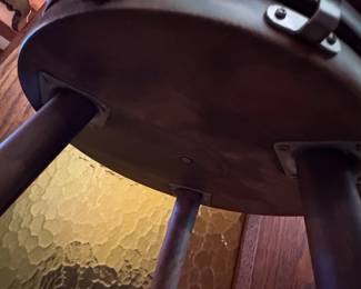 MidCentury Modern Turned Wood Pedestal Bowl fourth image