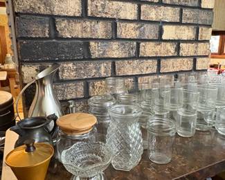 Large Collection of Vintage Cristal dArquesDurand Longchamp Crystal Stemware and Glassware