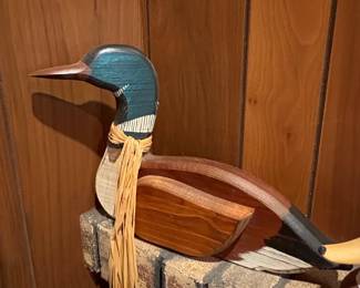 Vintage MidCentury Ceramic and Wood Wildlife Figurine Assortment third image