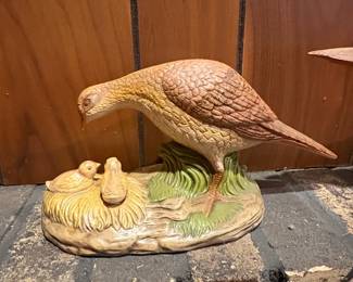 Vintage MidCentury Ceramic and Wood Wildlife Figurine Assortment fifth image