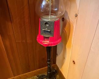 Vintage Carousel Industries Gumball Machine on Stand