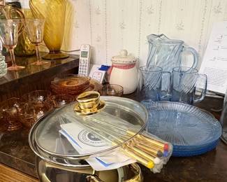 Vintage Kitchenware Collection Glassware, Canisters, and Cookbooks second image