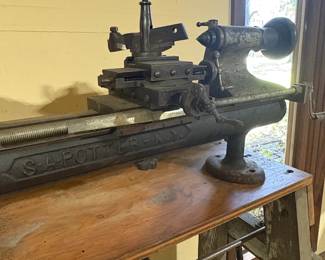 S.A. Potter N.Y. Bench Lathe third image