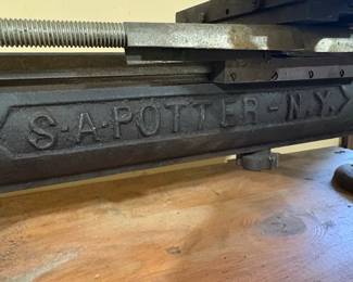 S.A. Potter N.Y. Bench Lathe fourth image