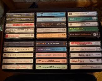 Assorted Vintage Cassette Tapes and VHS Home Video Collection second image