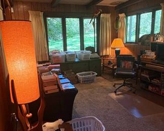 MidCentury Modern Oak Entertainment Wall Unit