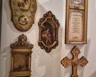 Vintage Italian picture  decor  and other items