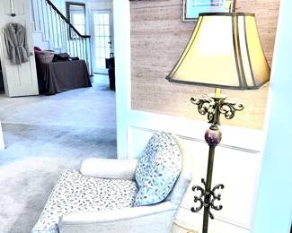 Brass floor lamp