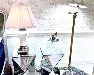 Mirror side tables
