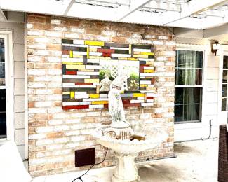 Large garden fountain