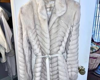 White fox fur