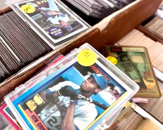 Baseball cards, football cards, soccer cards, basketball cards, hockey cards