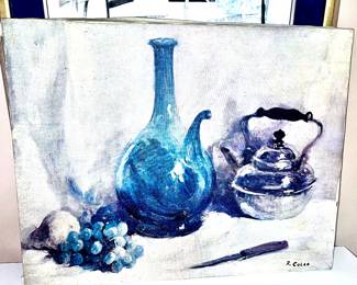 Very cool and unique kitchen art paint on canvas