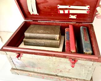 Antique books with case