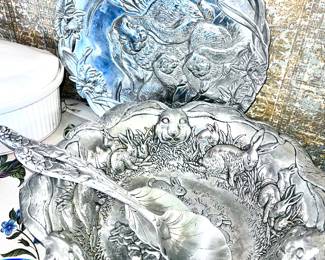 Arthur Court pewter serving pieces
