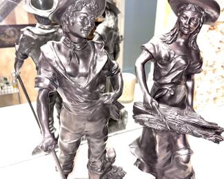 Large bronze statues