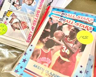 Basketball and baseball Collector cards