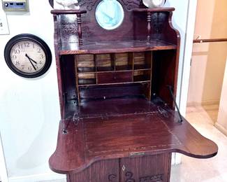 Antique Secretary with Desk
