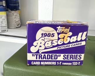 1985 baseball Topps cards traded series