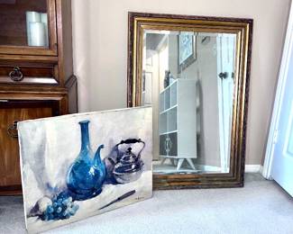 Large gold framed mirrors (6)