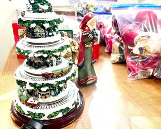 Lots of great Christmas items, including lots of Ziploc bags full of ornaments
