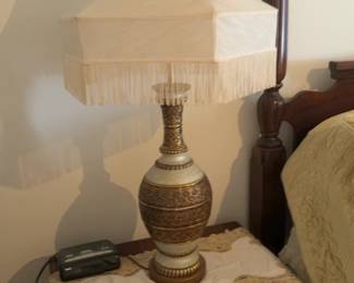 Sold indiv. 2 avail. Ornate Metallic Embossed Decorative Vase