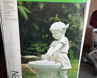New garden fountain