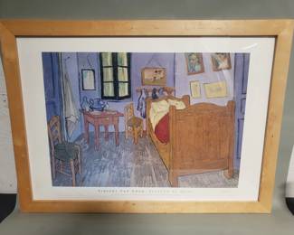 071 Lot 205 Vincent Van Gogh Bedroom At Arles poster print