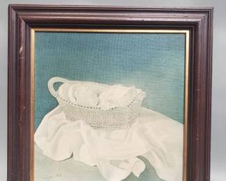 061 Lot 212 Salvador Dali print on canvas
